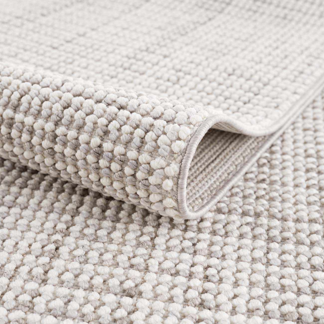 Gala Cream Area Rug  Transitional Style  Low Pile Polyester