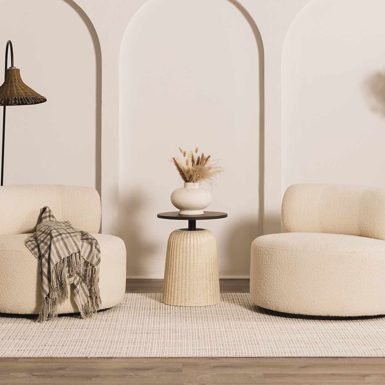 Gala Cream Area Rug  Transitional Style  Low Pile Polyester