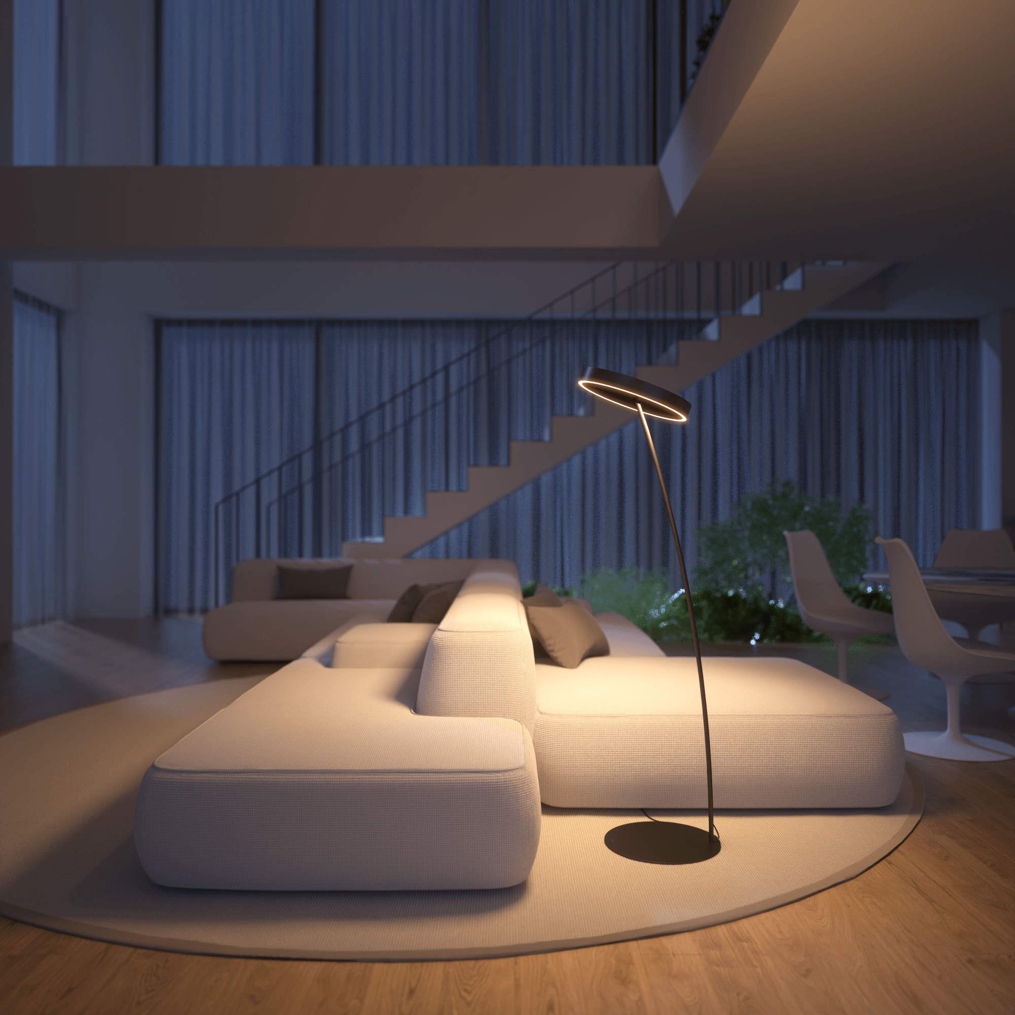 Sola LED Floor Lamp | Stepless Dimming, Adjustable Colour Temperature