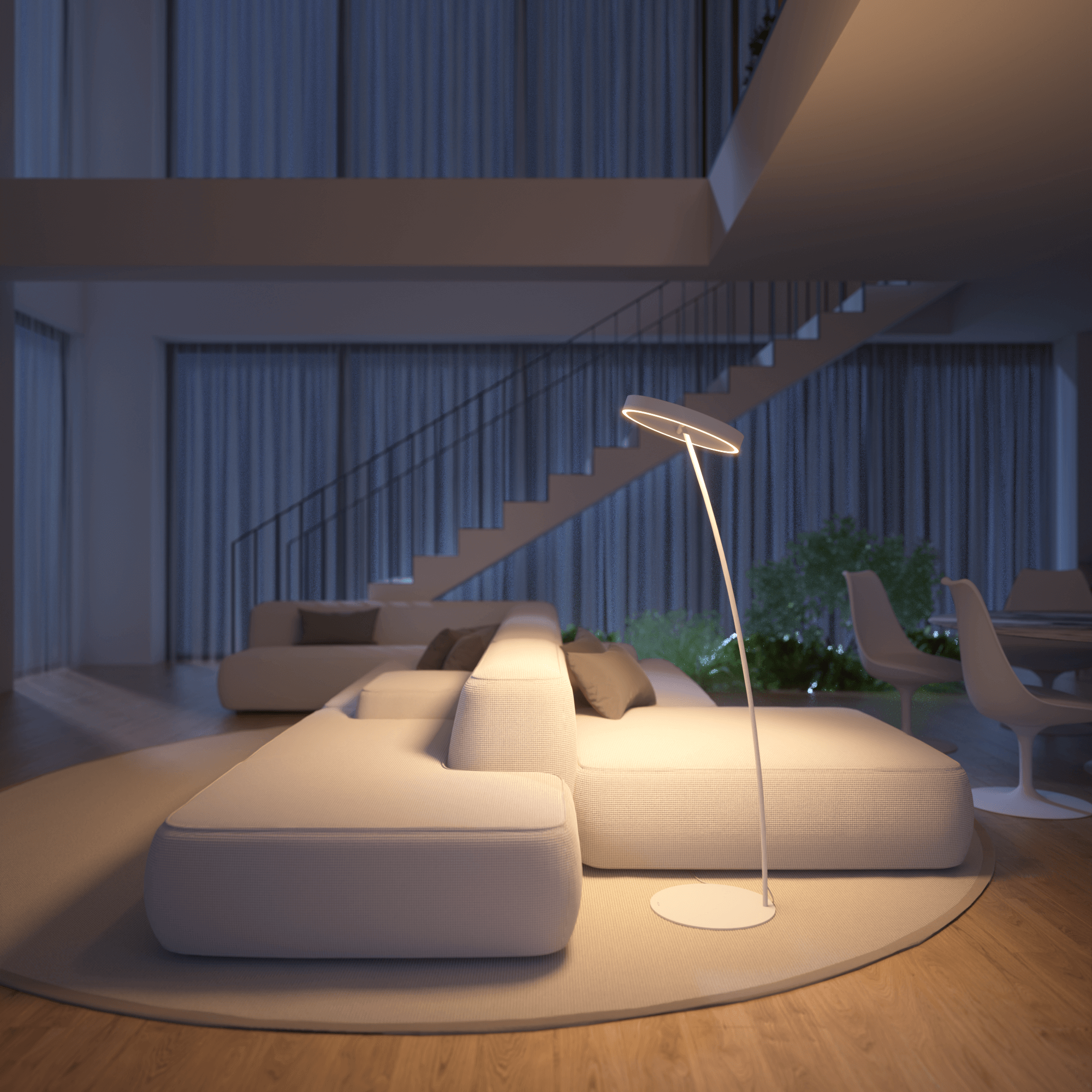 Sola LED Floor Lamp | Stepless Dimming, Adjustable Colour Temperature