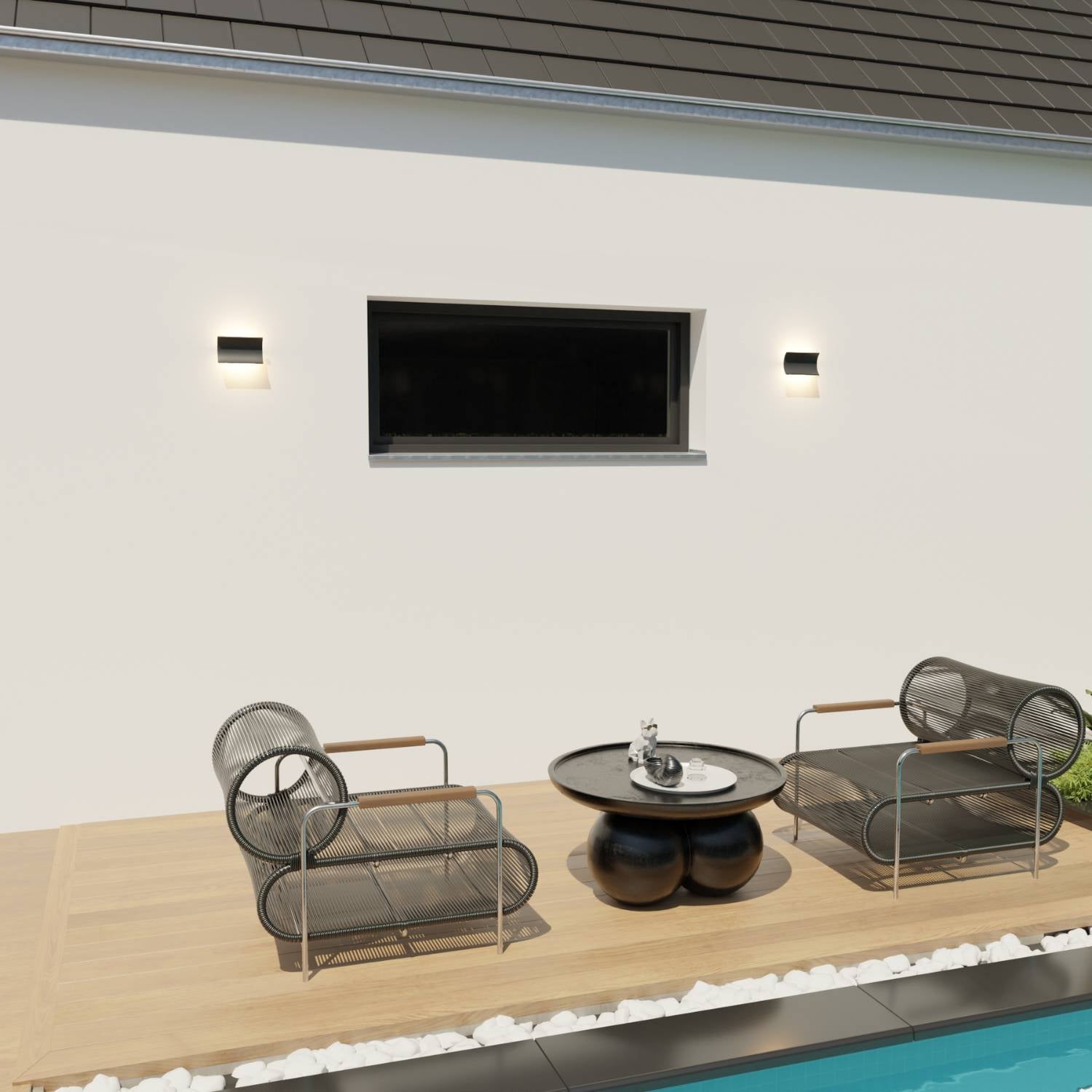 Alera Wall Light | Warm 2700K, IP54 Weatherproof