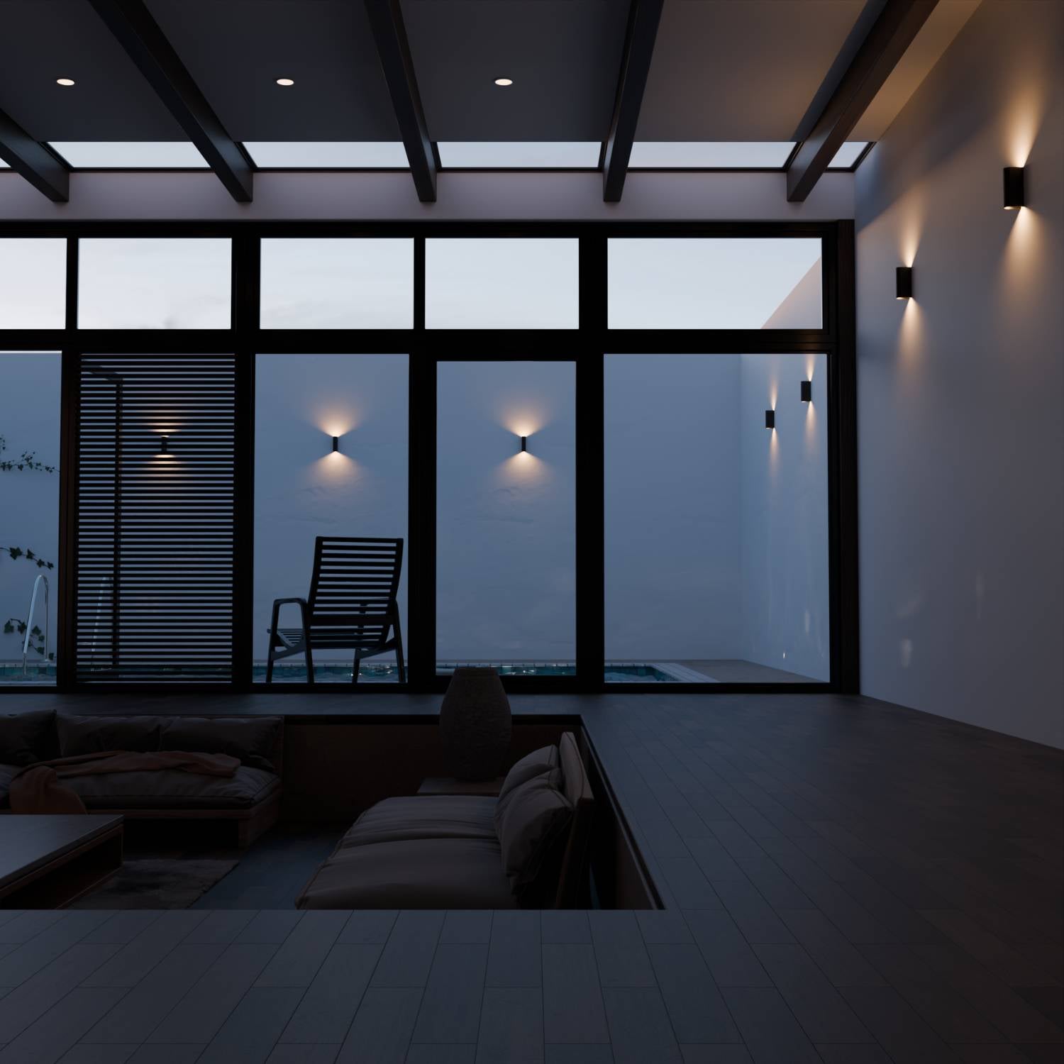 Elara Wall Light | Warm White 2700K, IP54 Rated