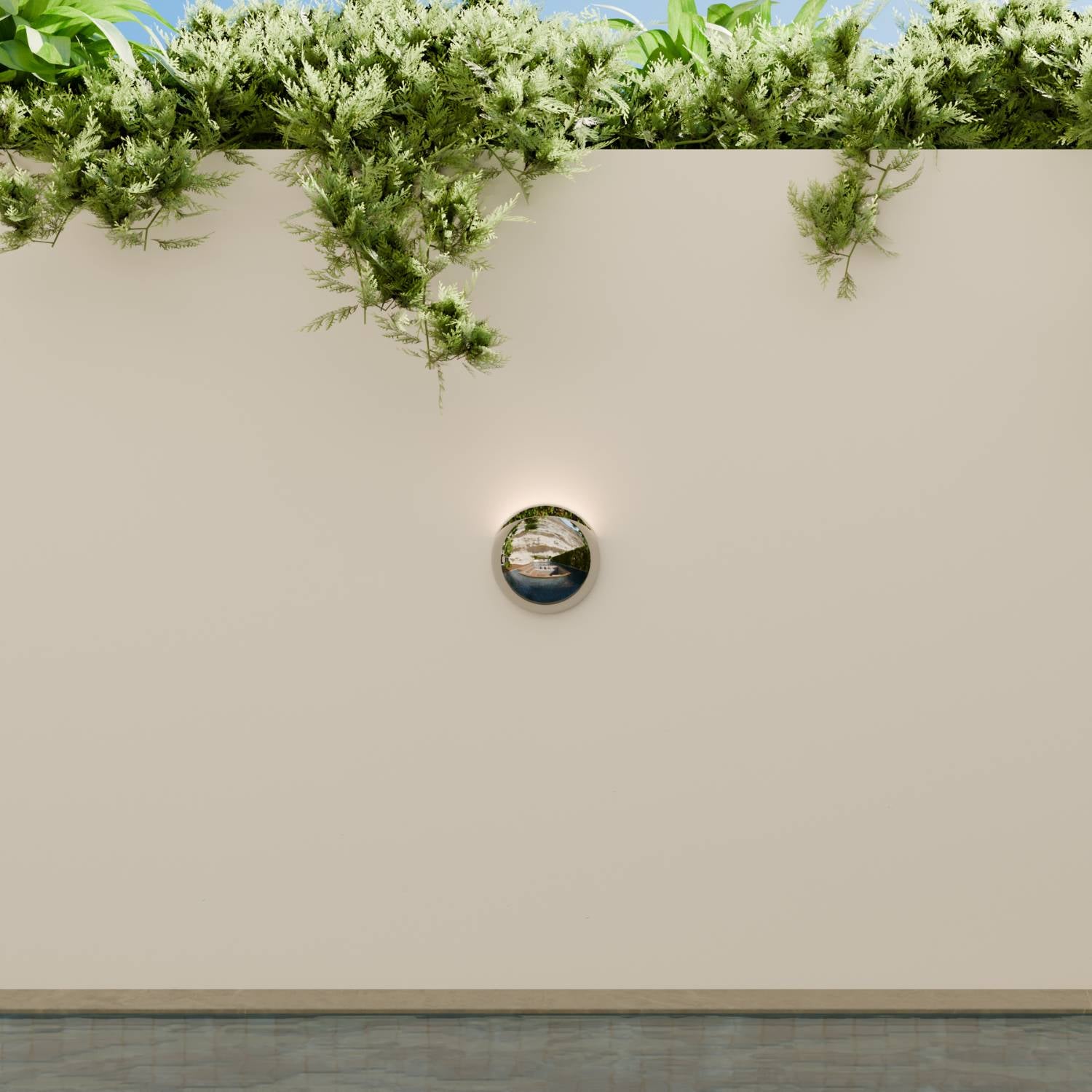 Pelo Wall Light | Modern Chrome Finish, IP65 Weatherproof