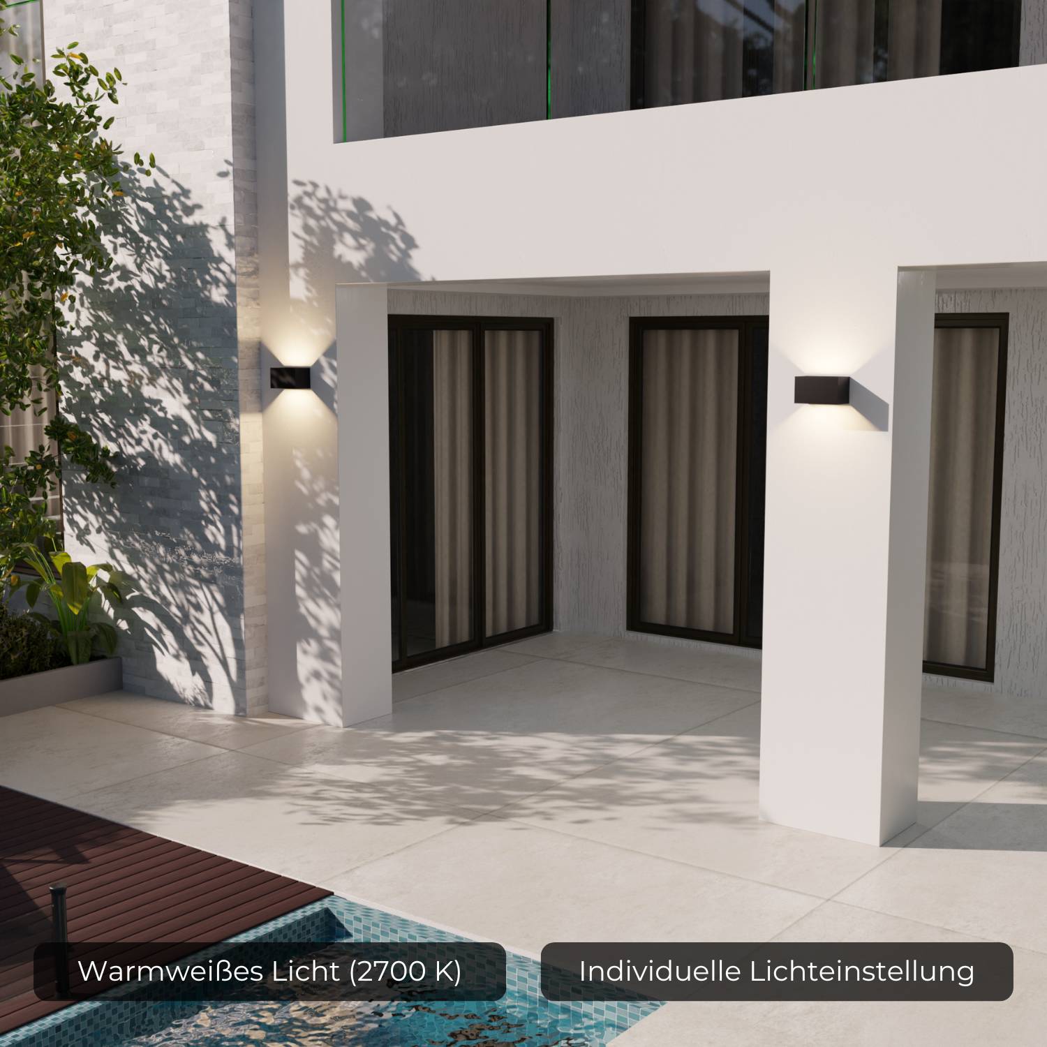 Tera Wall Light | Adjustable Beam, IP54 Rated