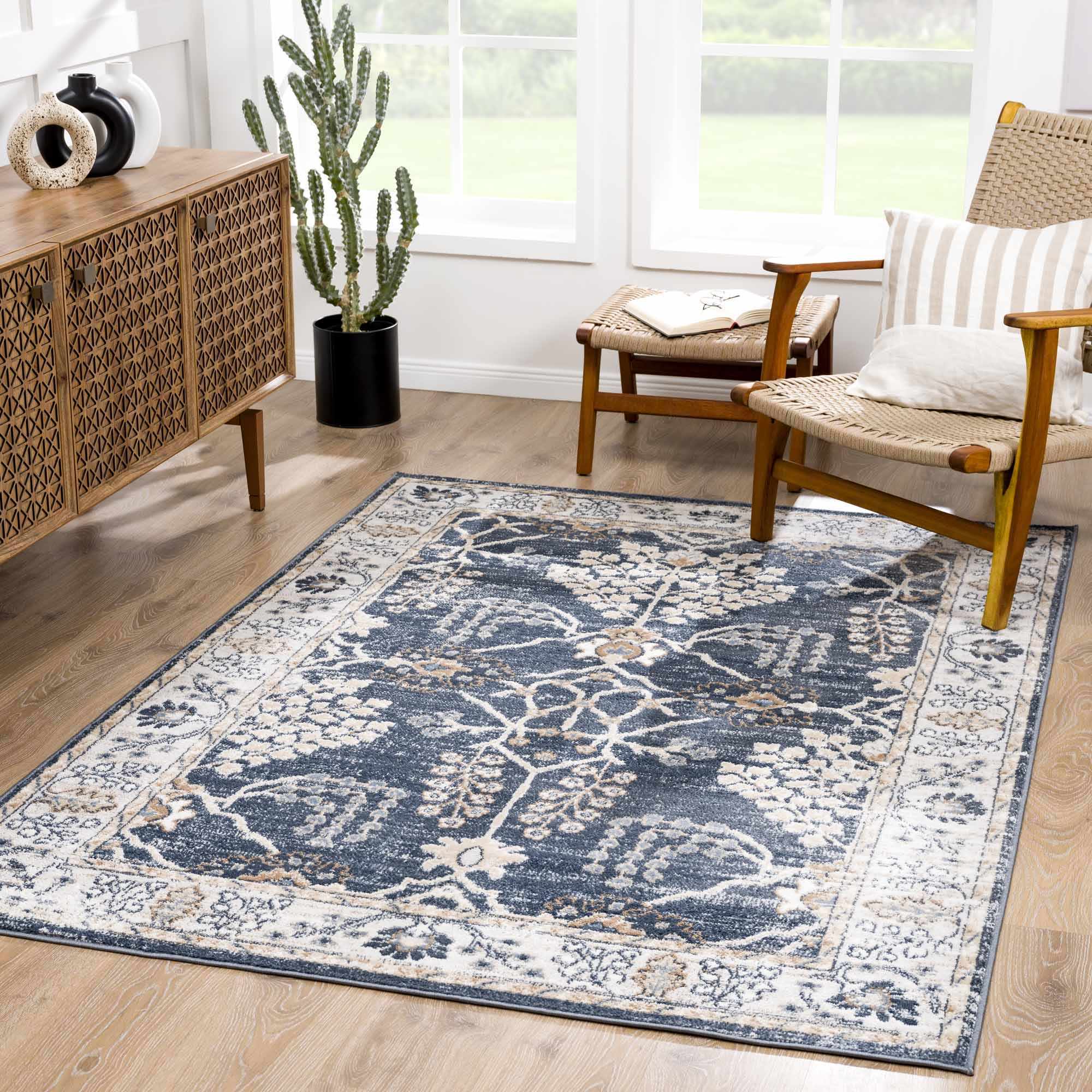 Sable Area Rug  Machine Woven  Traditional Style  Medium Pile