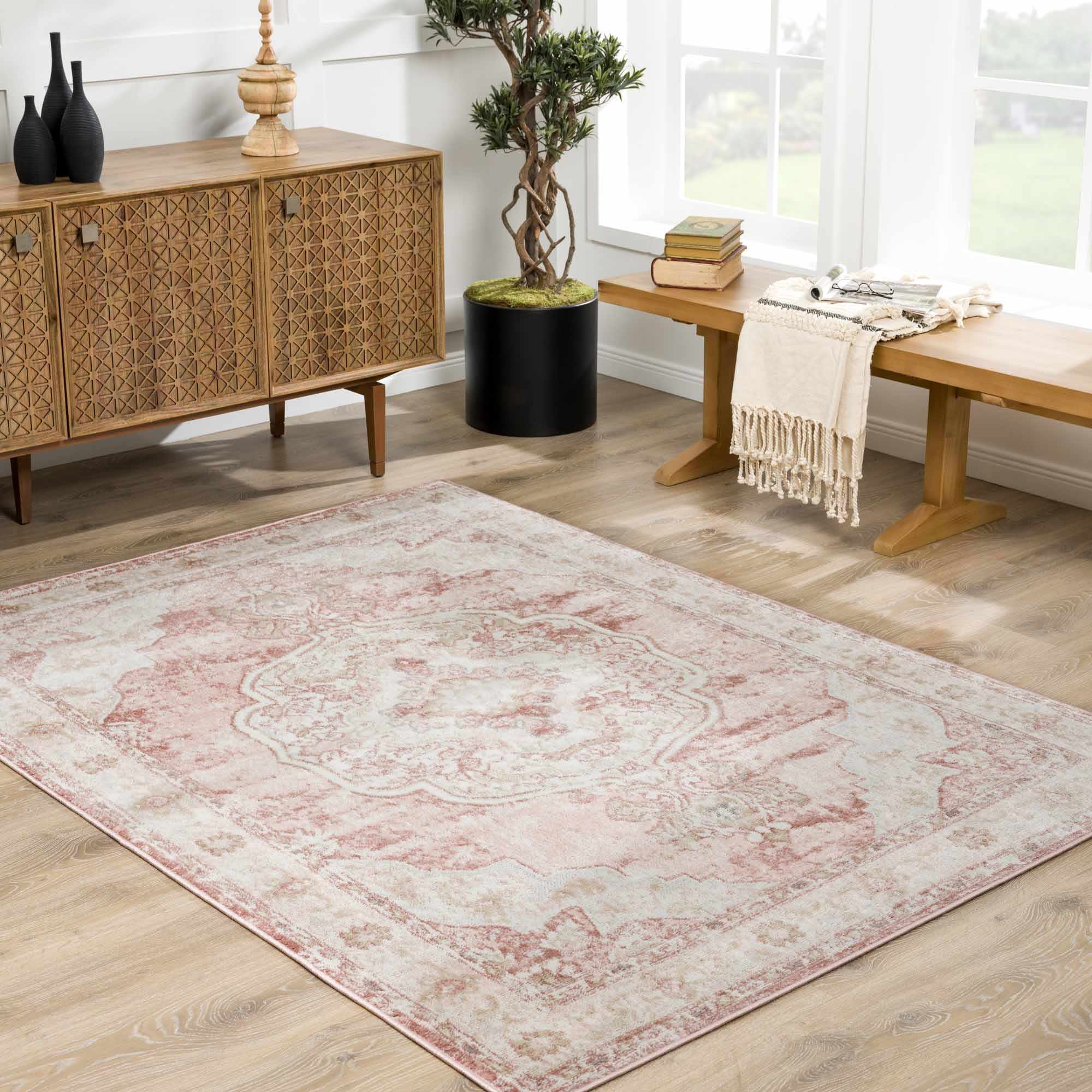 Bello Area Rug  Traditional  Medium Pile Polypropylene