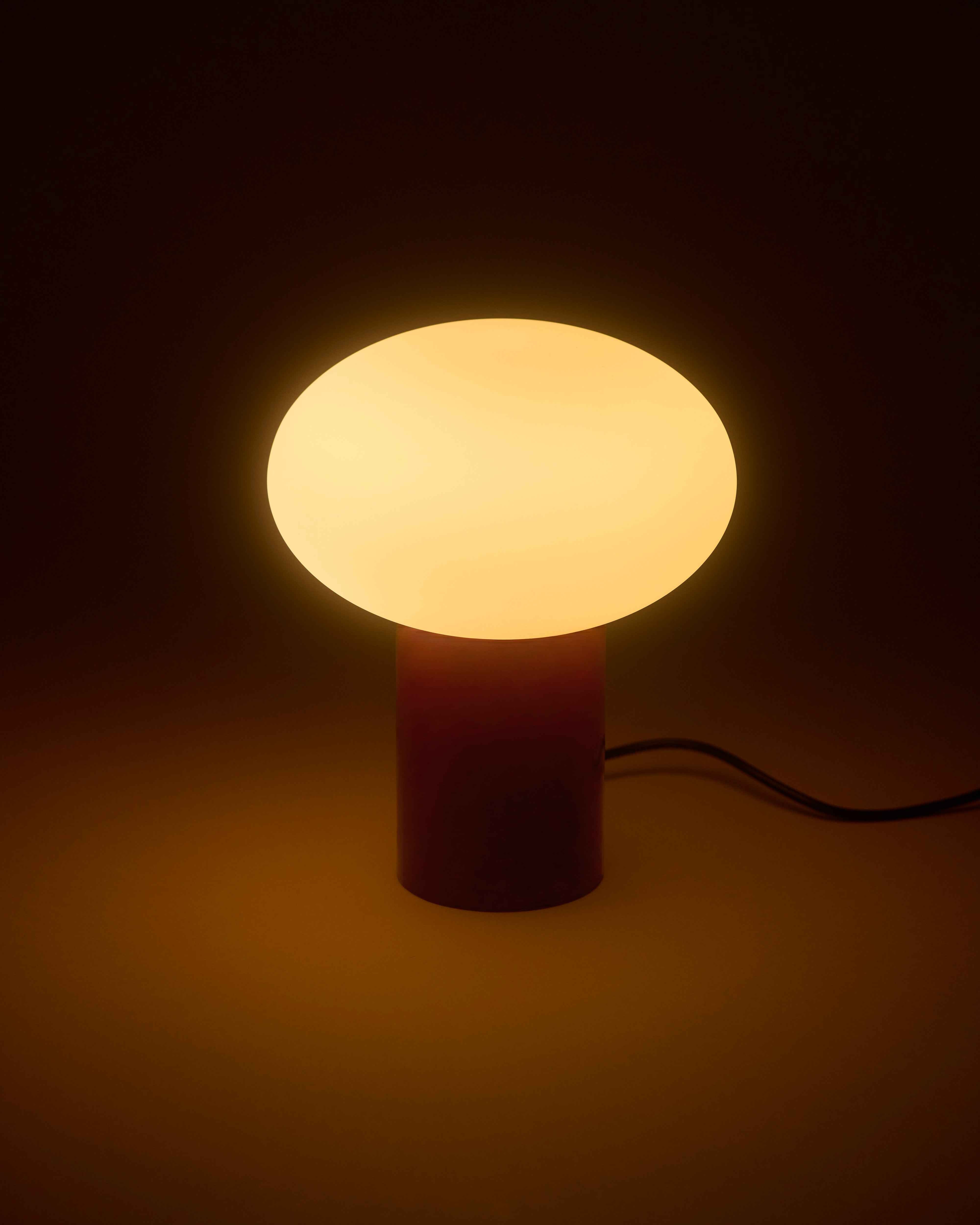 Ivy Glow Table Lamp | Frosted Oval Globe, USB-C Port