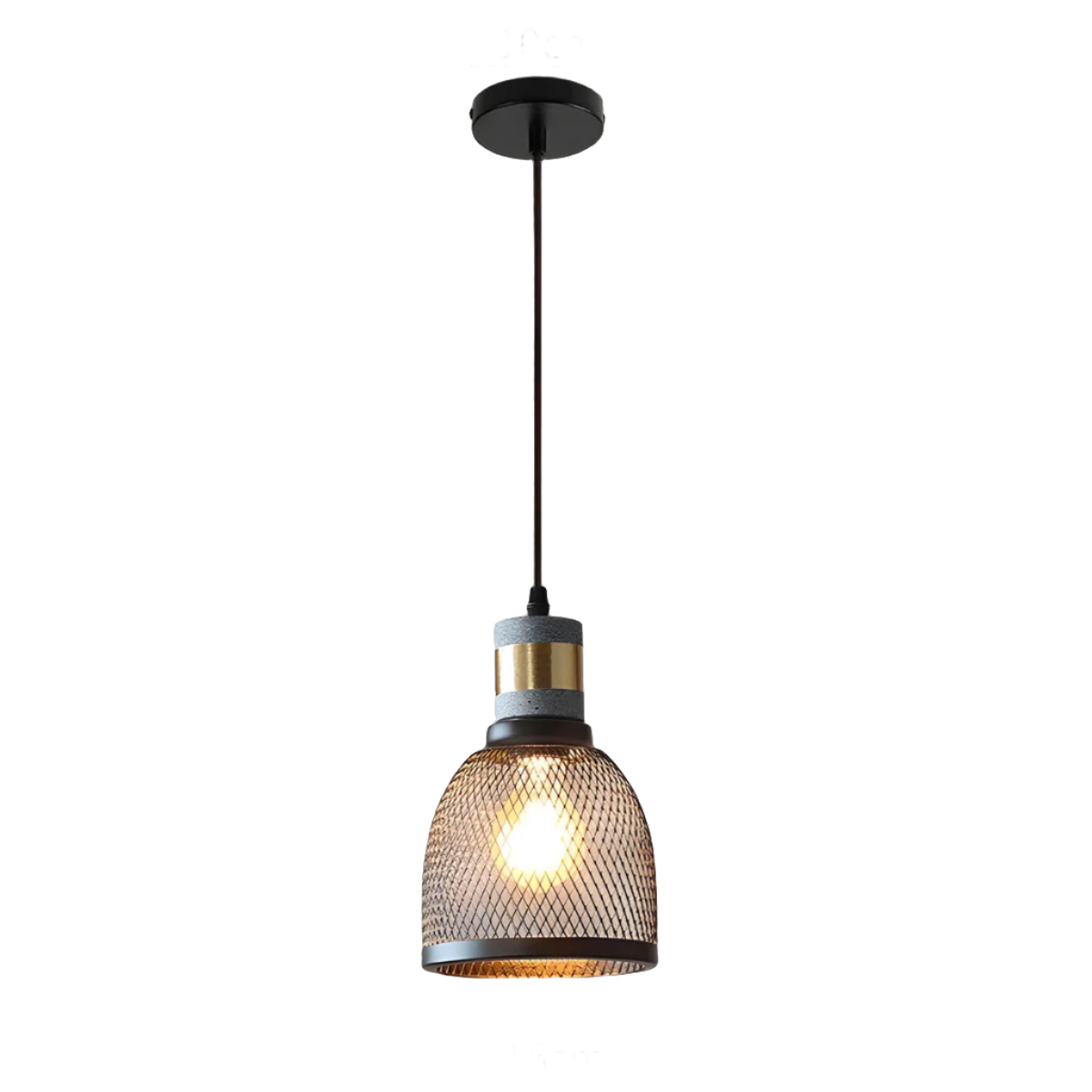 Brix Industrial Pendant Light | Cement & Iron, Adjustable Cable