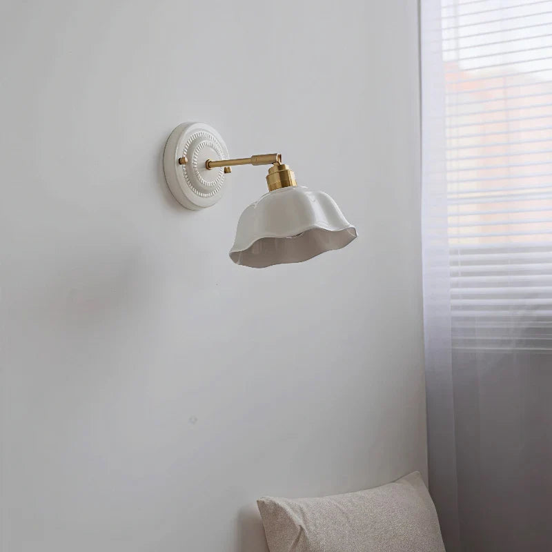 Bela Ceramic Wall Lamp | Vintage Elegance, Warm Ambient Lighting