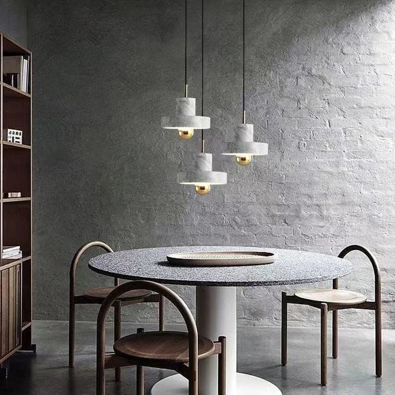 Bela Pendant Lamp | Natural Marble, Sculptural Postmodern Design