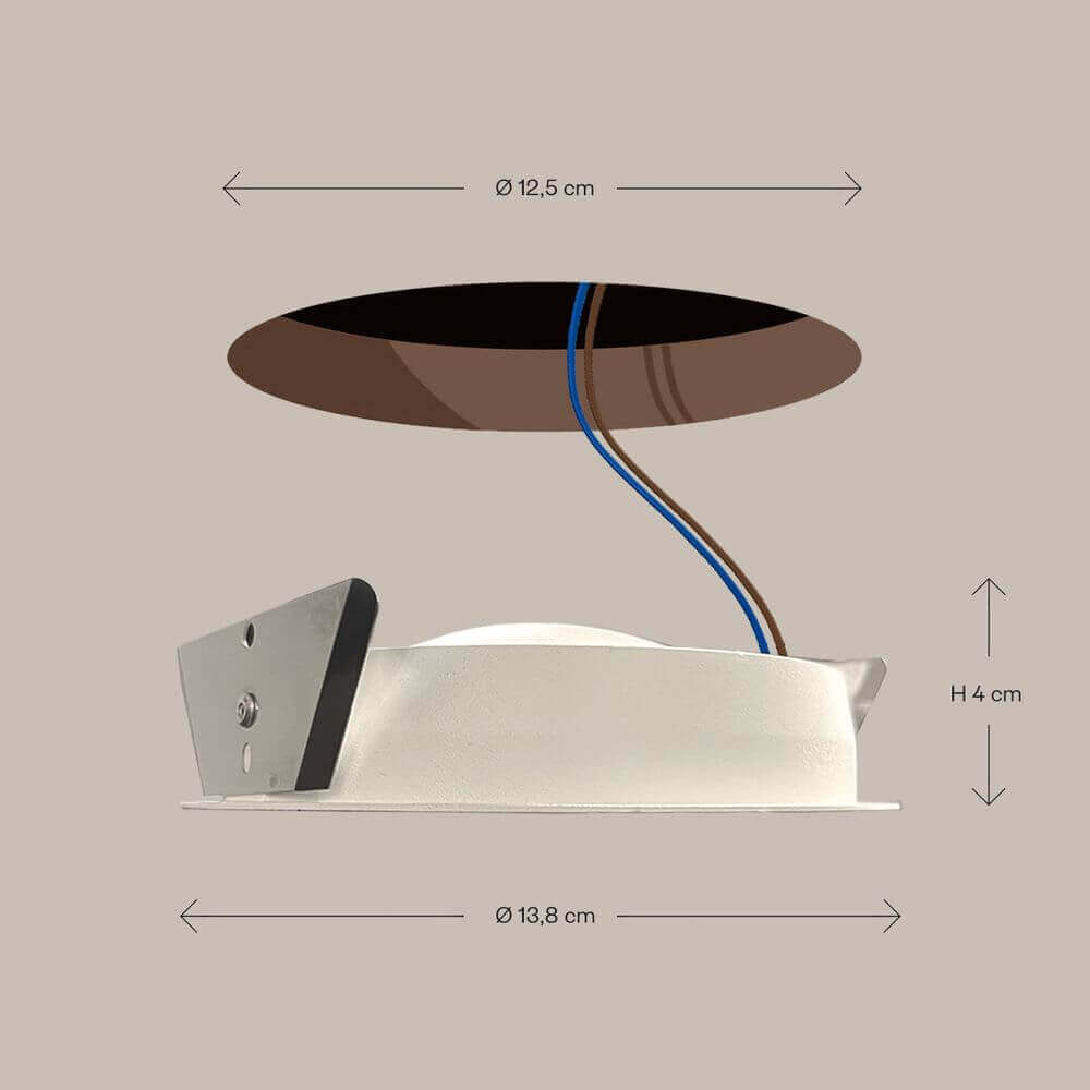 Soleil Recessed Spotlight | Adjustable, Dimmable LED, 840 Lumens