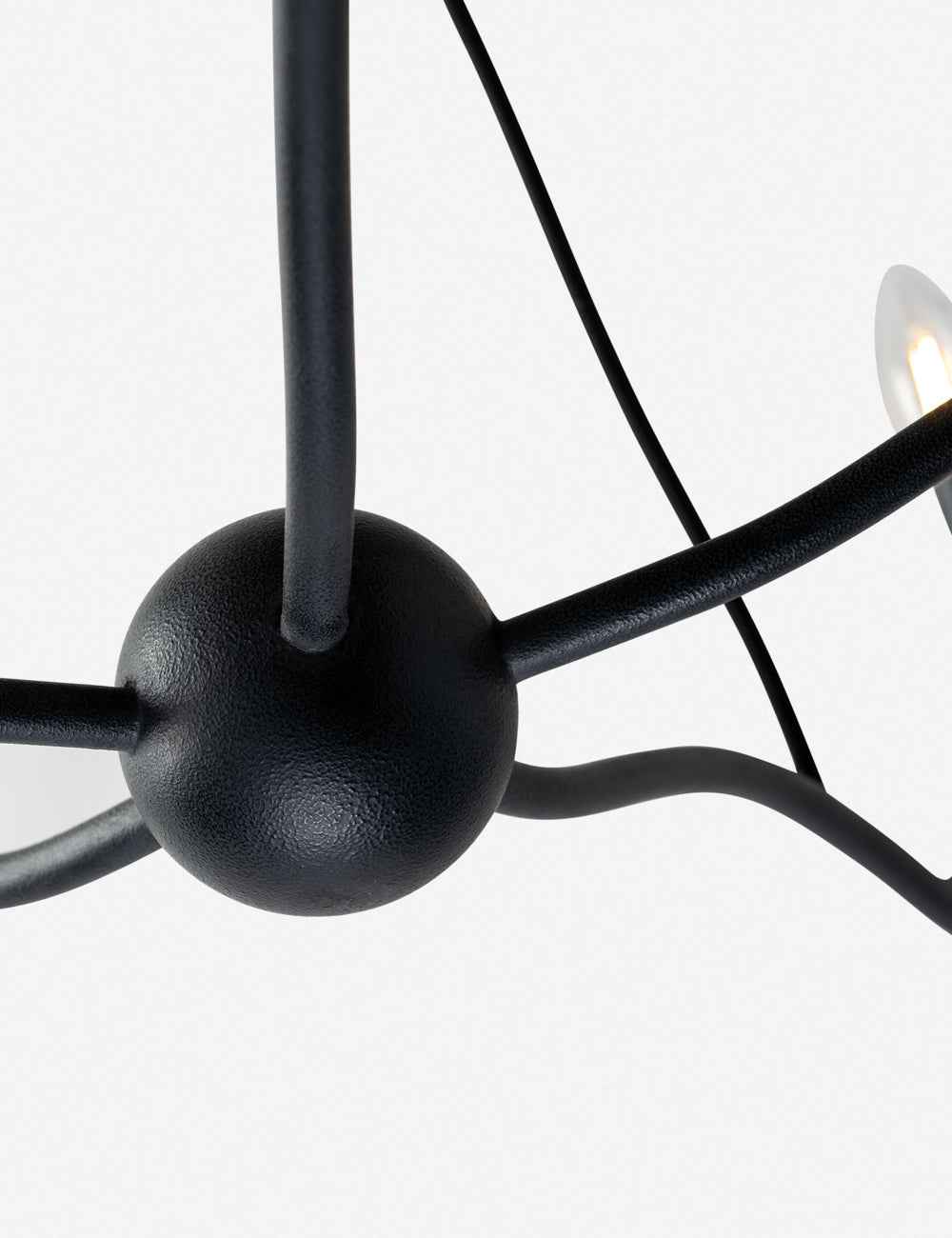 Aveline Chandelier | Rustic Candle Silhouettes, Textural Finish
