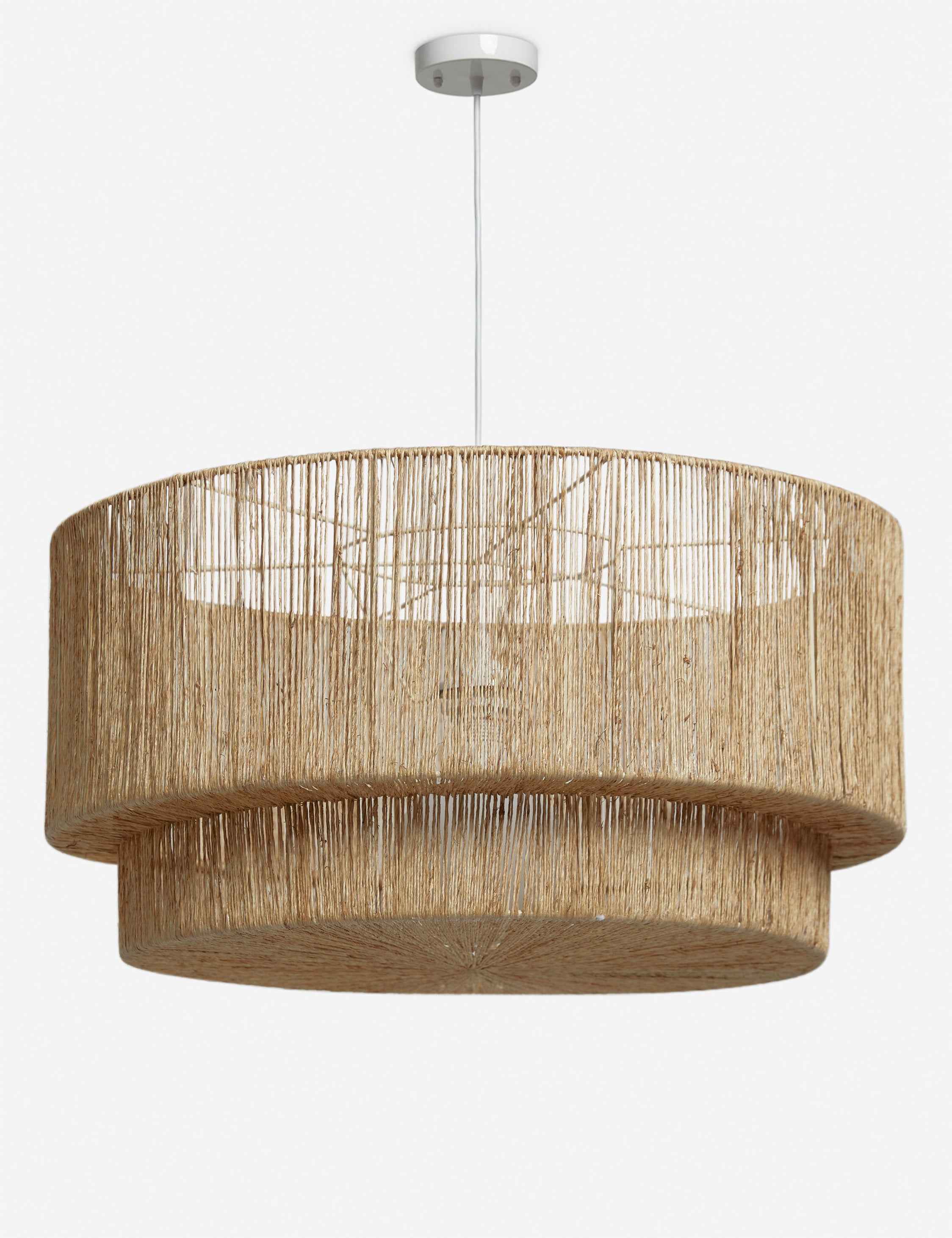 Sayan Pendant Light | Jute-Wrapped Drum Design