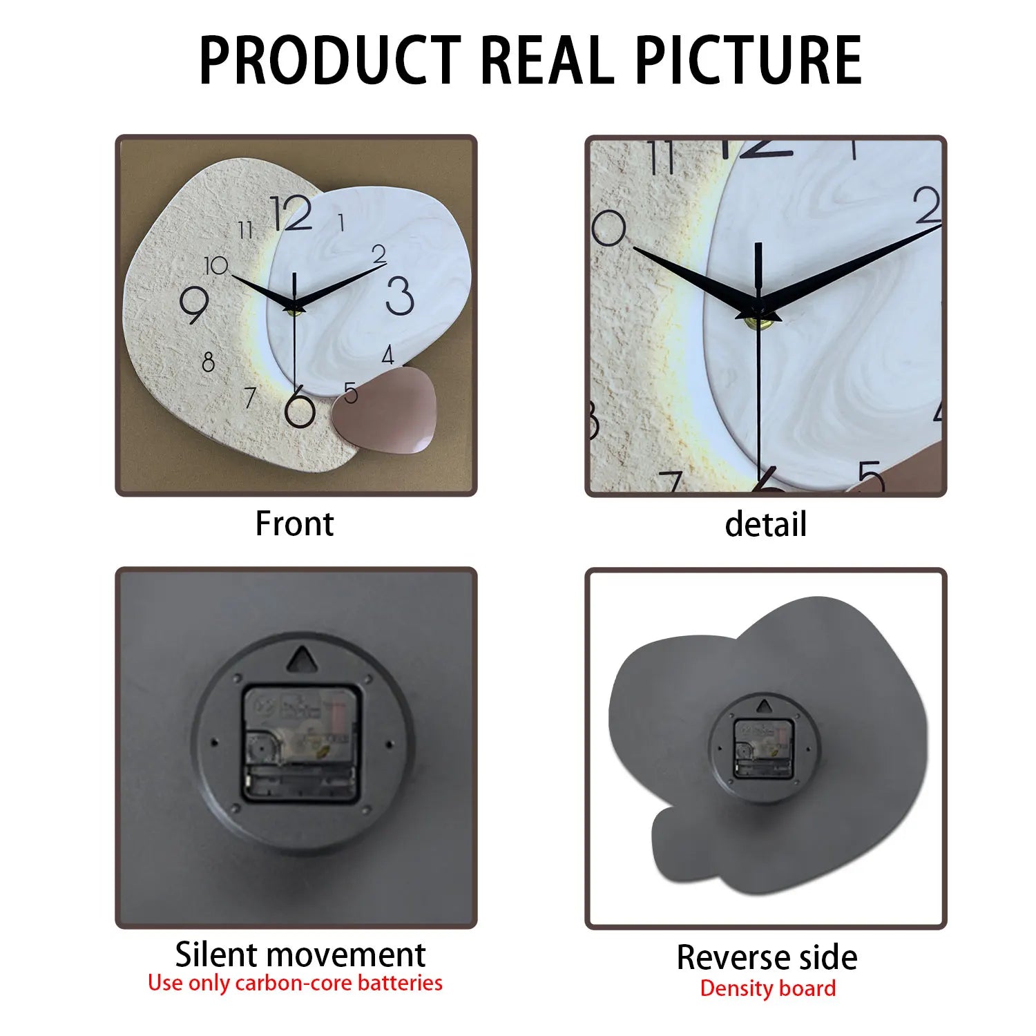 Belo Wall Clock | Silent Quartz Movement, Modern Minimalist Design
