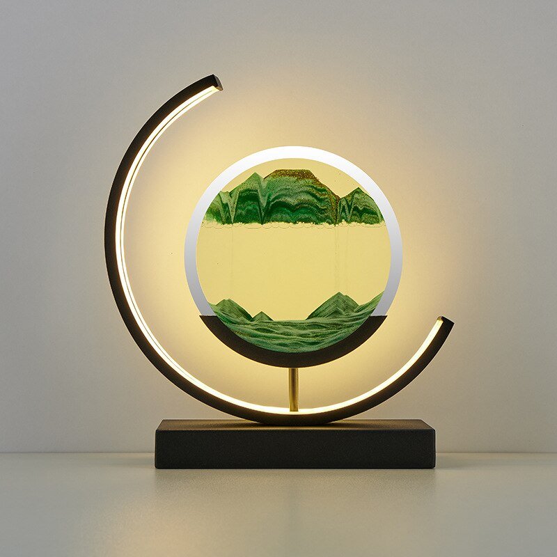 Bello LED Table Lamp | 360° Rotation, Dynamic Sand Art
