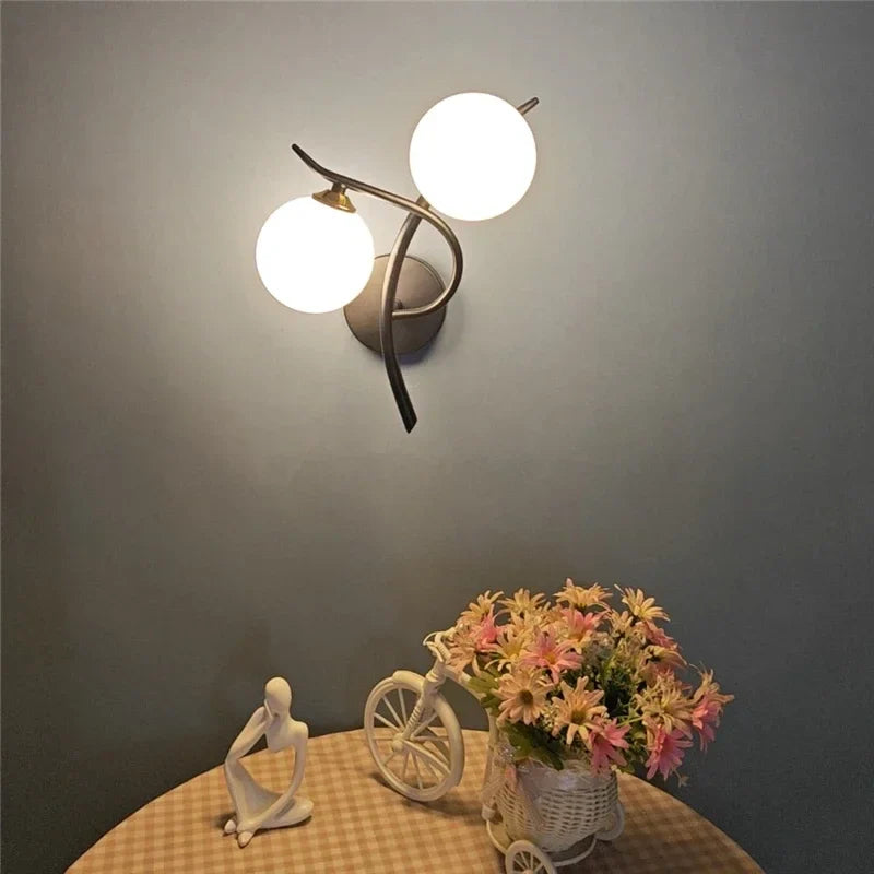 Luna Wall Light | Nordic Dual Globe, Warm Ambient Glow