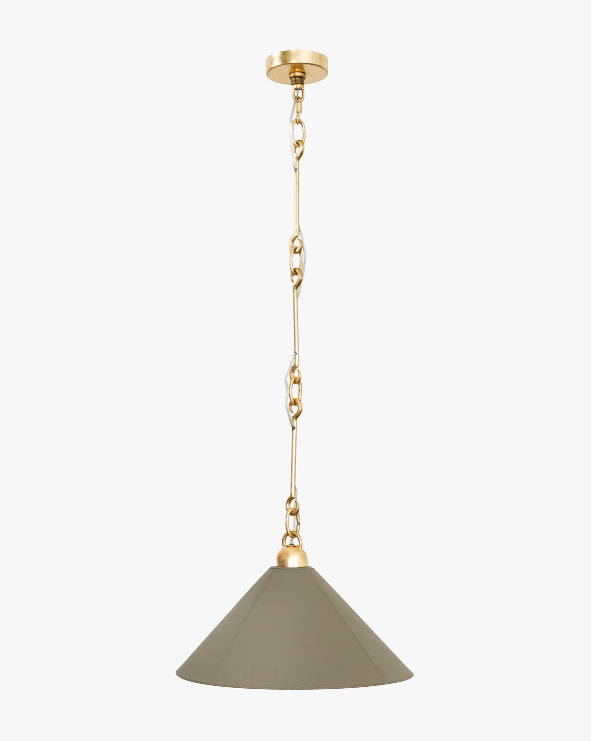 Sienna Pendant Light  Gold Leafed Iron & Leather