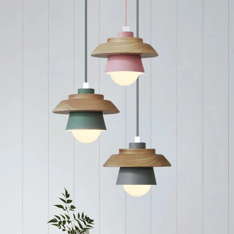 Bela Wood Pendant Light | Macaron Colour Palette, Modern Nordic Design