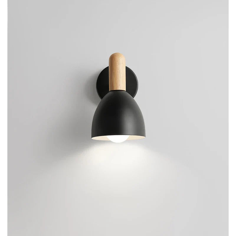 Bello Nordic Wall Lamp | Adjustable 360° Light, Natural Wood Design