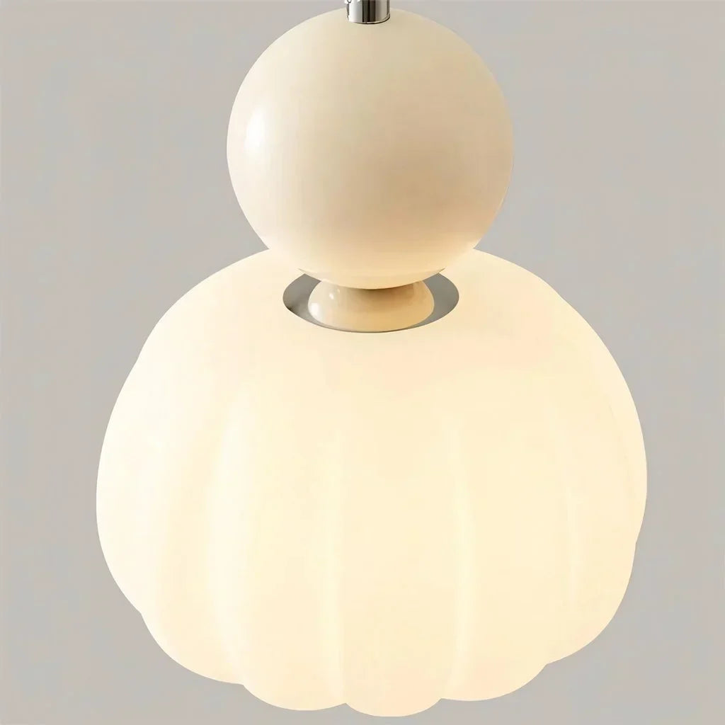Bela Pumpkin Pendant Light | Modern LED, Adjustable Height