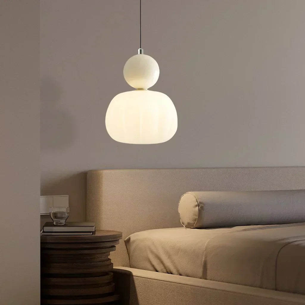 Bela Pumpkin Pendant Light | Modern LED, Adjustable Height
