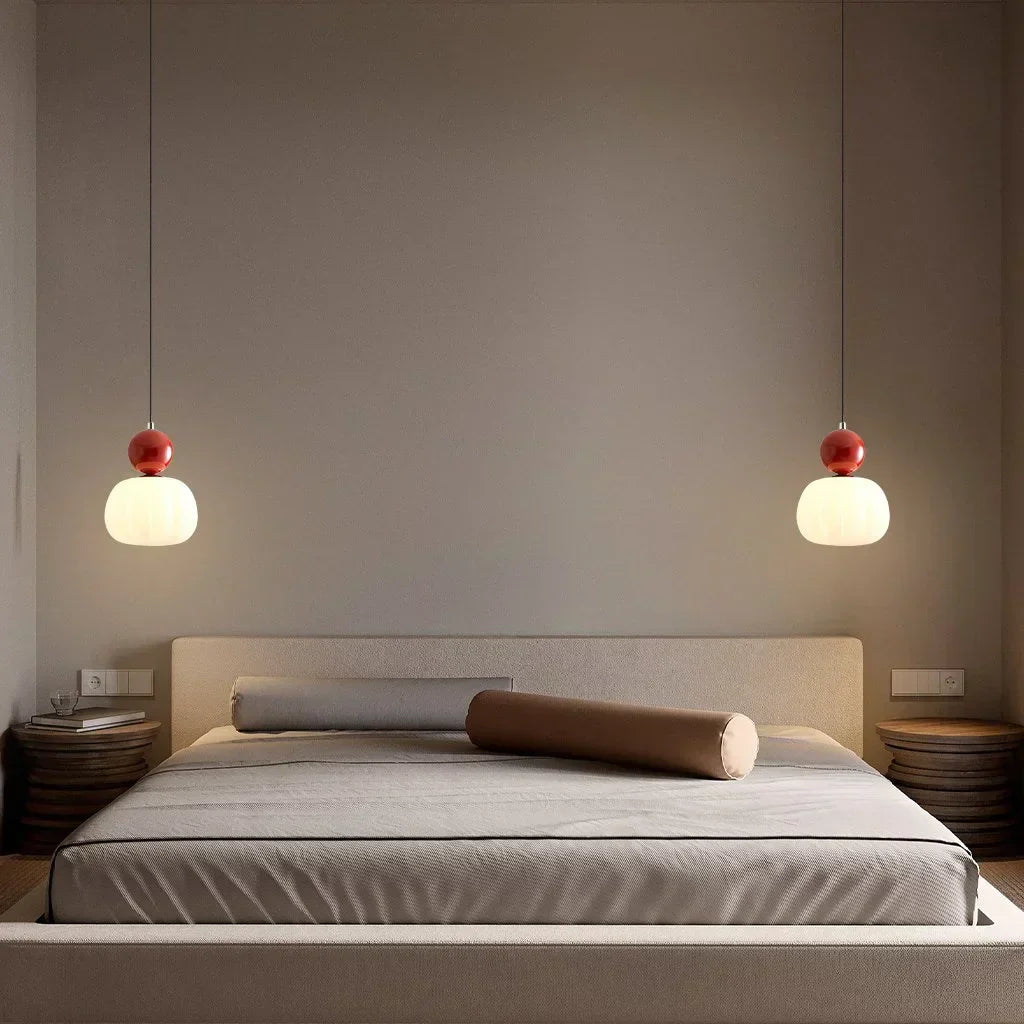 Bela Pumpkin Pendant Light | Modern LED, Adjustable Height