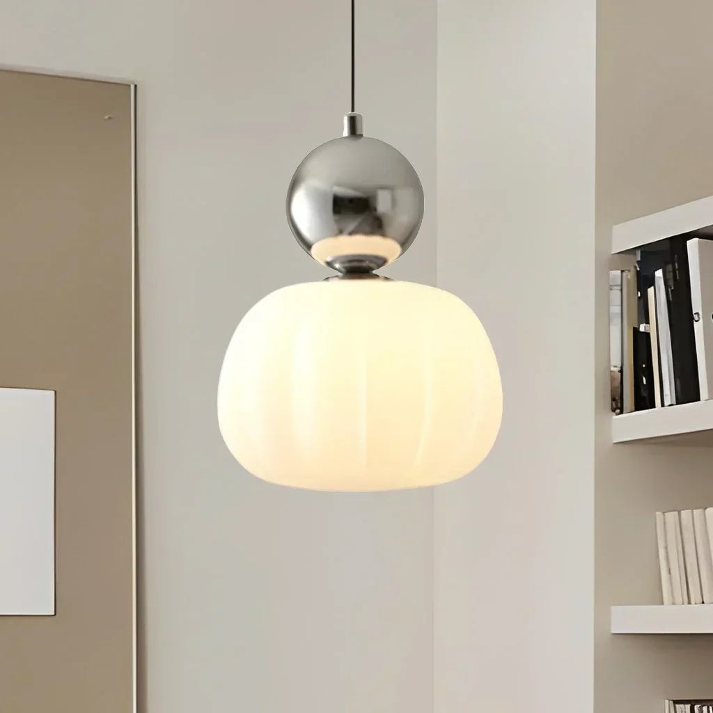 Bela Pumpkin Pendant Light | Modern LED, Adjustable Height