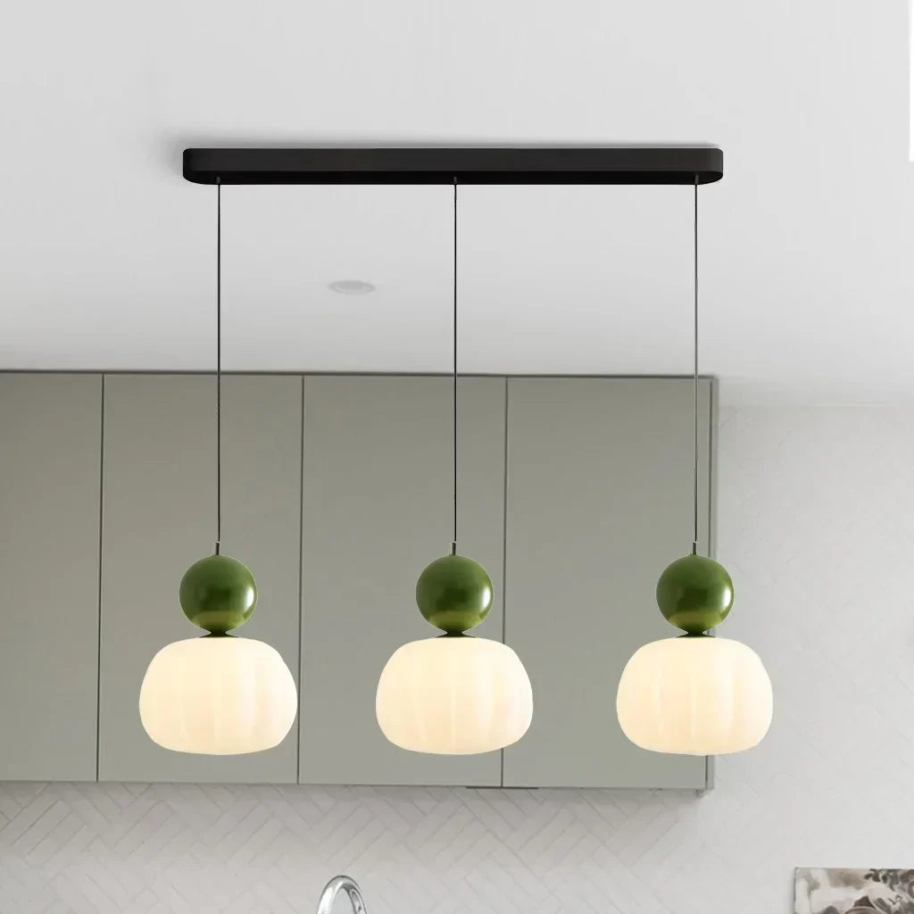 Bela Pumpkin Pendant Light | Modern LED, Adjustable Height