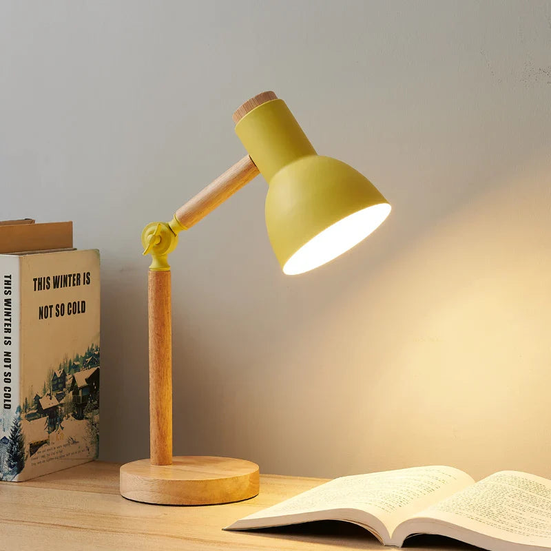 Bela Desk Lamp | Adjustable Wooden Design, Eye-Friendly Light
