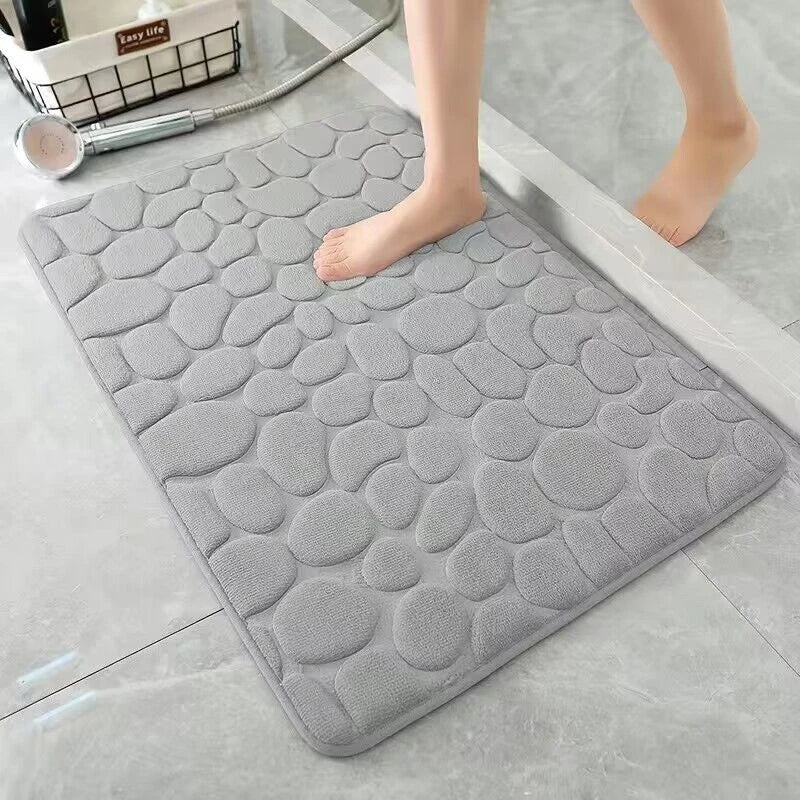Kivara Bath Mat | Antislip Memory Foam, Quick-Dry Design