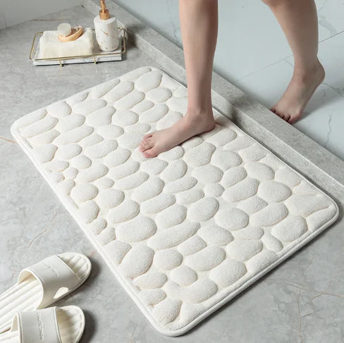 Kivara Bath Mat | Antislip Memory Foam, Quick-Dry Design