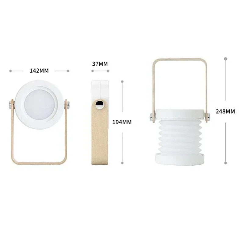 Belo Portable Lantern | 360° Adjustable Light, Touch Dimming