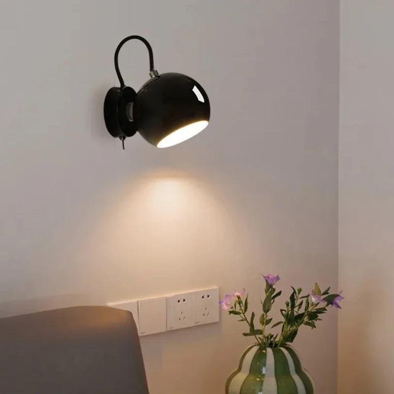 Bello Wall Lamp | Adjustable Dome Shade, Iron Construction