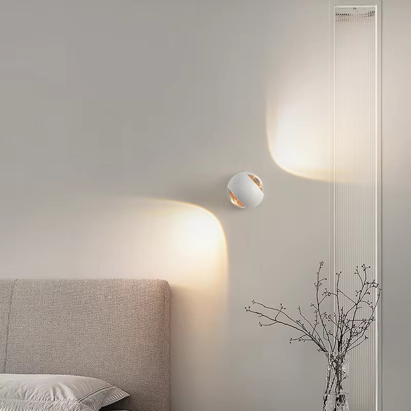 Cino Wandlamp | Metaal met Kristalglas, Up & Down Licht