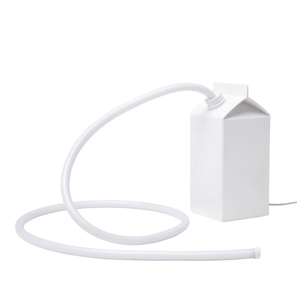 Milo LED Table Lamp | Unique Milk Carton Design, Flexible Light Strip