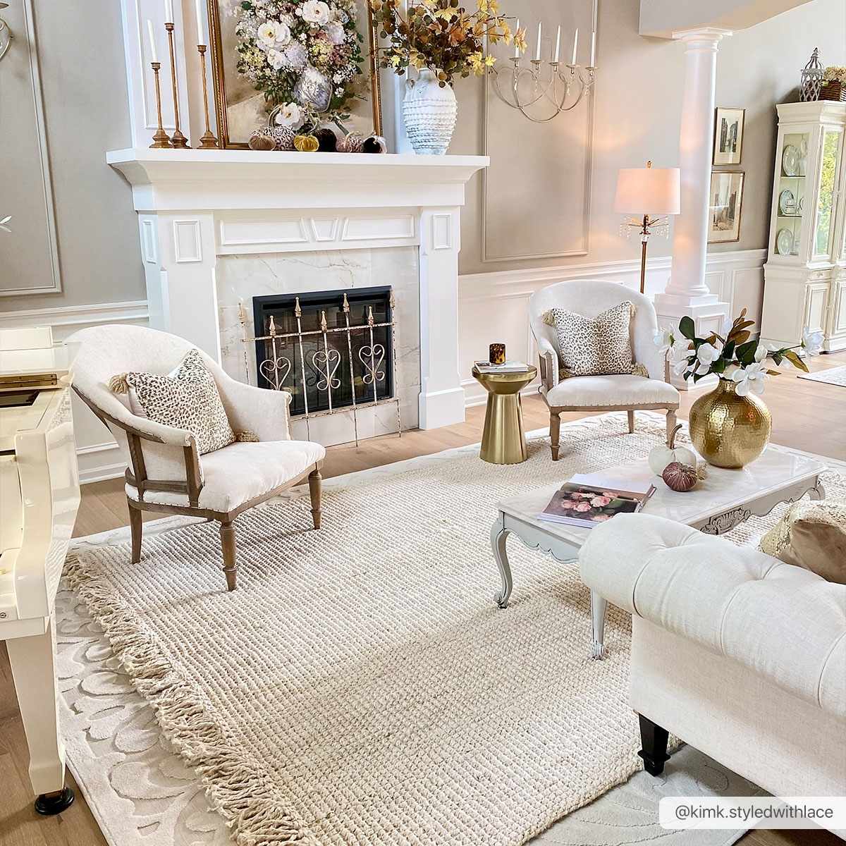 Bela Jute Rug  Hand Woven  Cream Color  Medium Pile