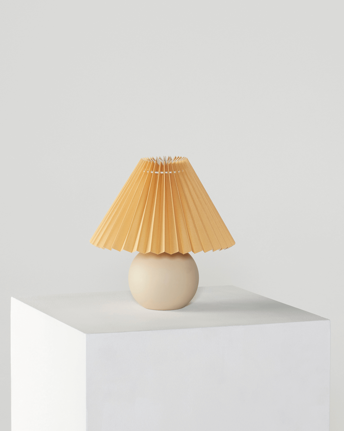 Sienna Table Lamp | Elegant Orange Ceramic Globe Base