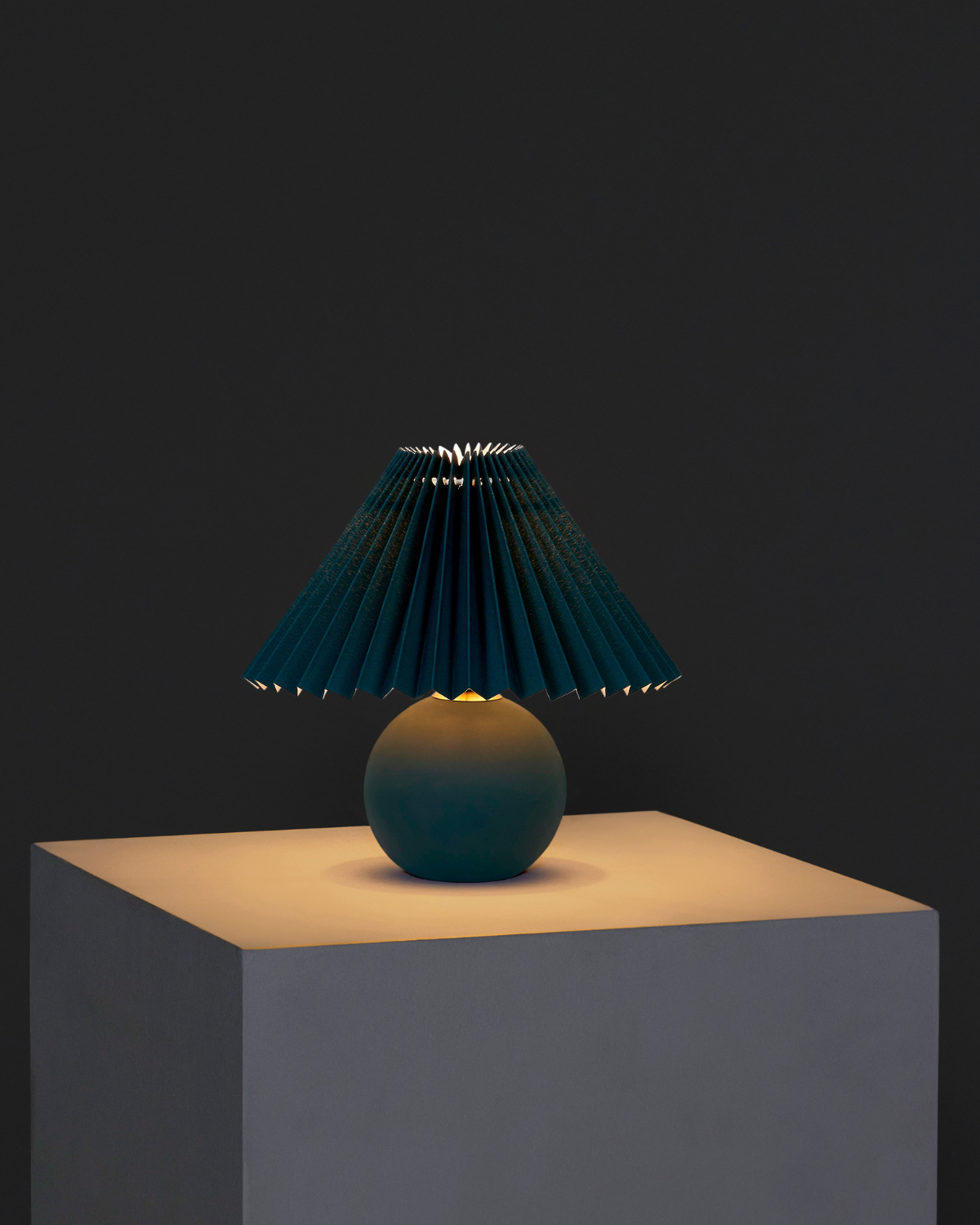 Sienna Table Lamp | Elegant Orange Ceramic Globe Base