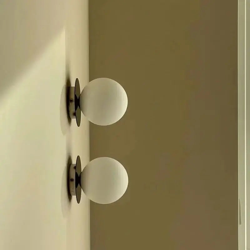 Bello Globe Wall Lamp | Minimalist Opal Glass Design