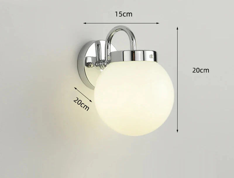 Brevio Wall Lamp | Chrome Finish, Soft Ambient Lighting