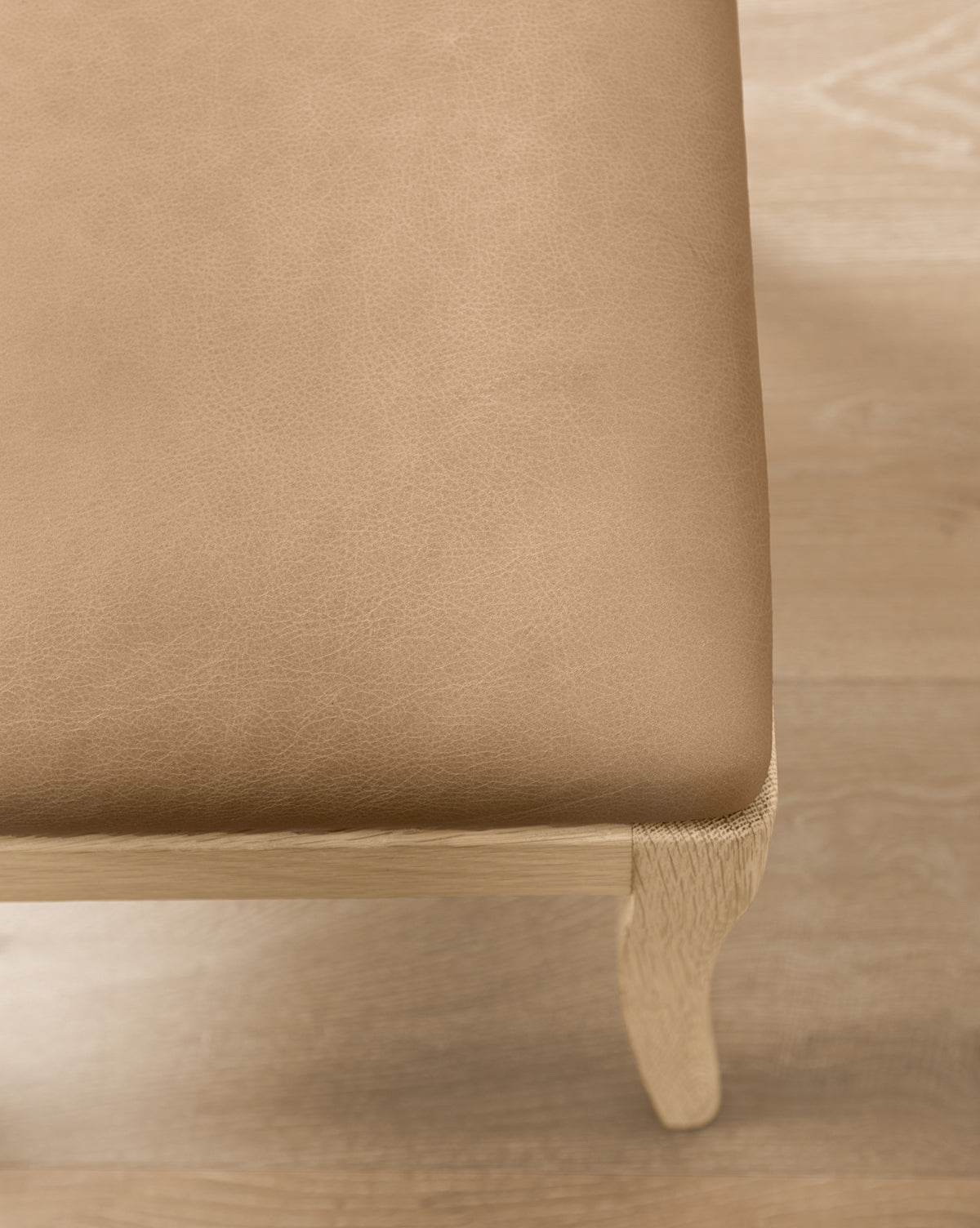 Bello Dining Chair  White Oak Frame, Upholstered Seat