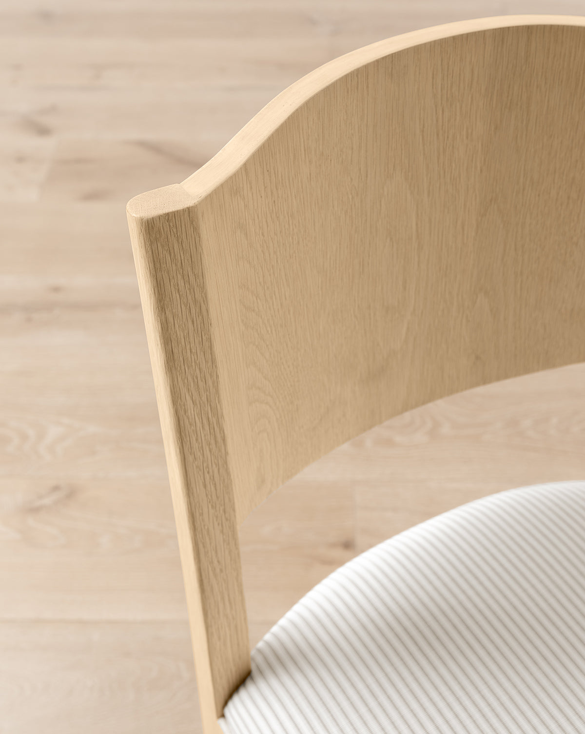 Bello Dining Chair  White Oak Frame, Upholstered Seat