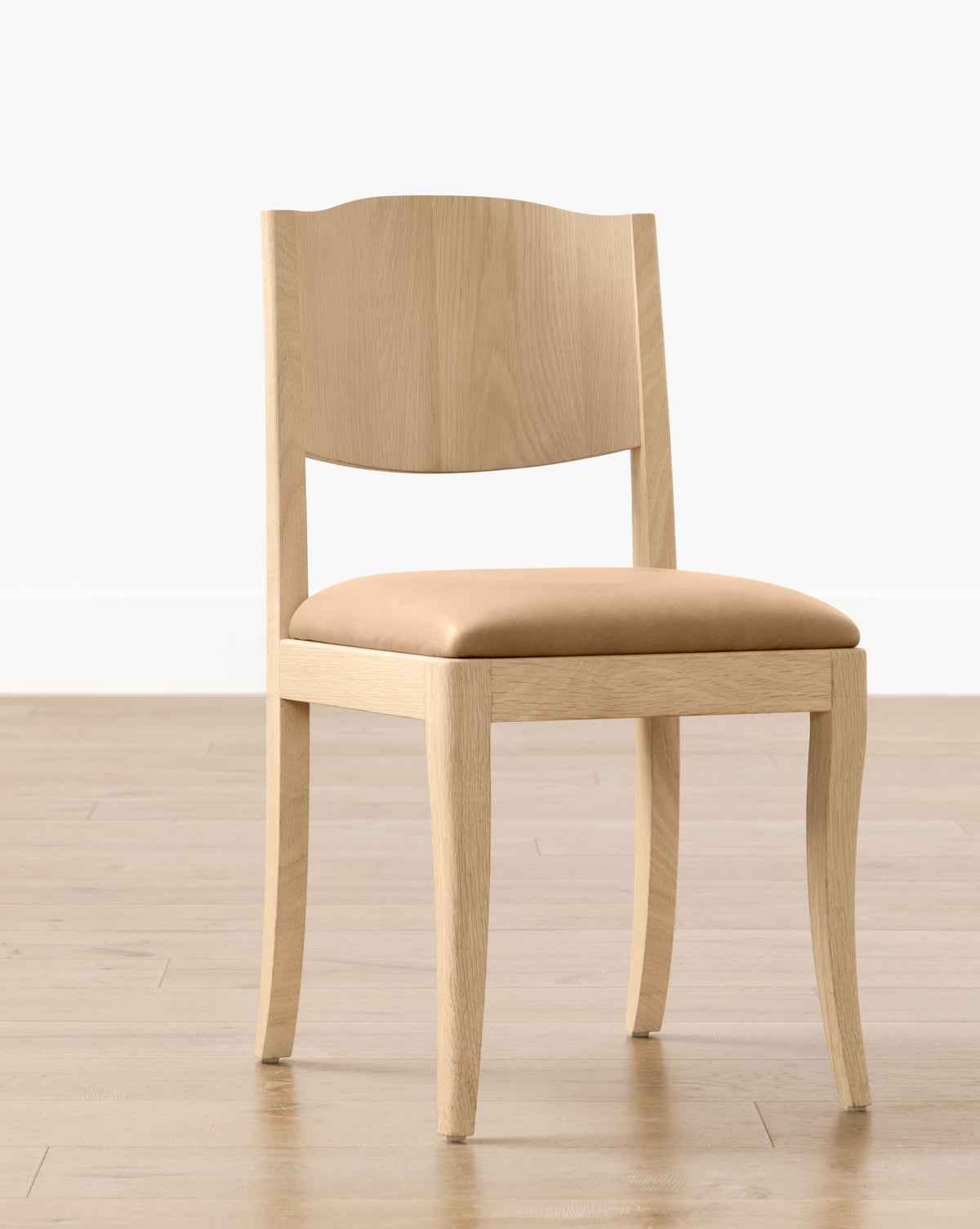 Bello Dining Chair  White Oak Frame, Upholstered Seat