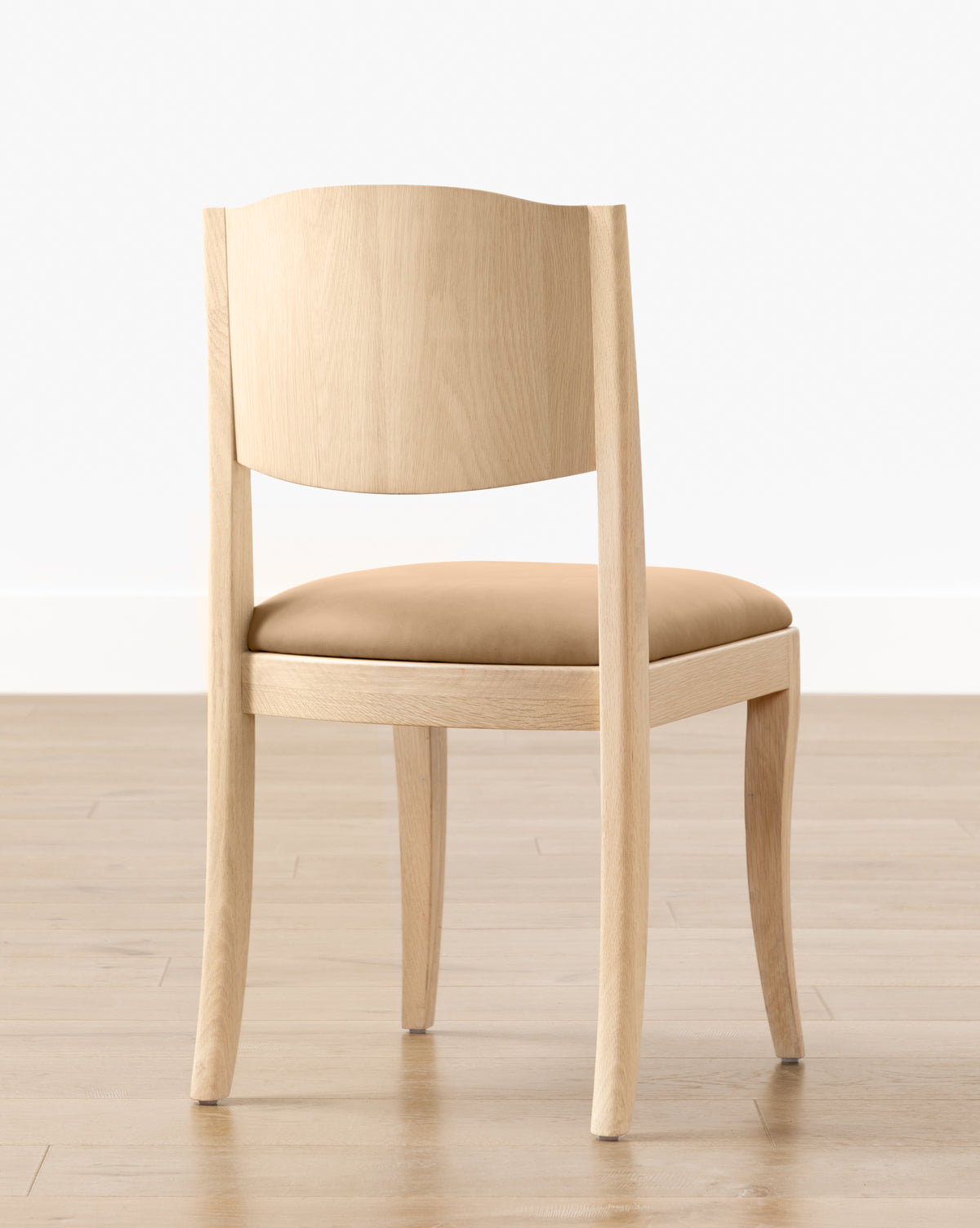 Bello Dining Chair  White Oak Frame, Upholstered Seat