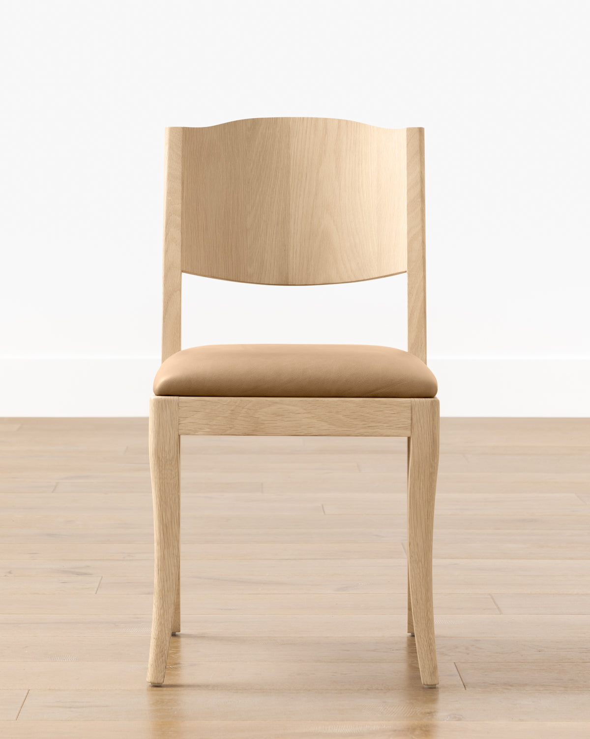 Bello Dining Chair  White Oak Frame, Upholstered Seat