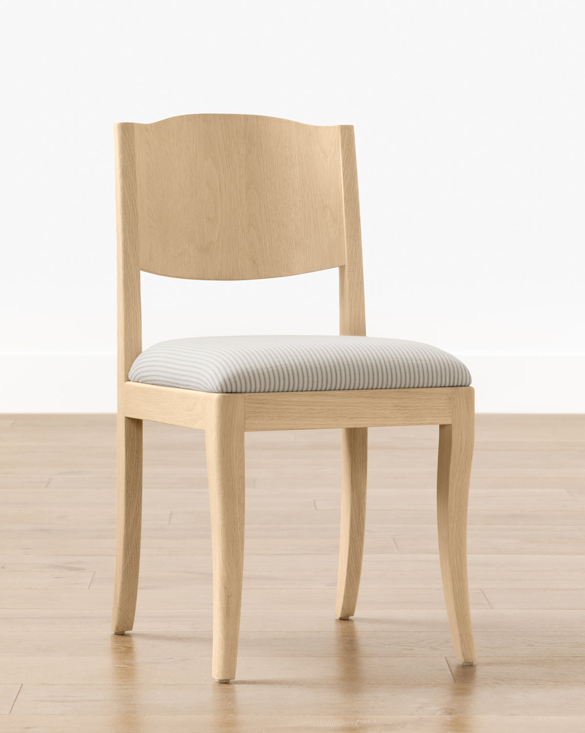 Bello Dining Chair  White Oak Frame, Upholstered Seat