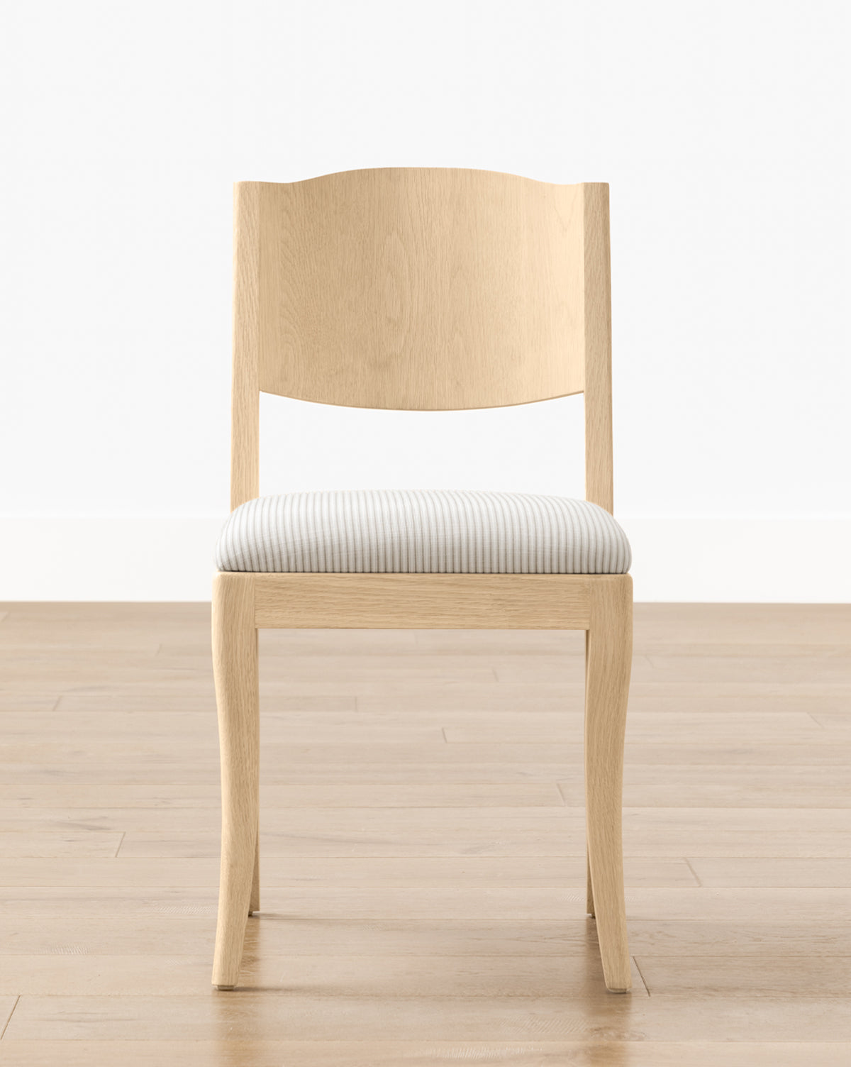 Bello Dining Chair  White Oak Frame, Upholstered Seat
