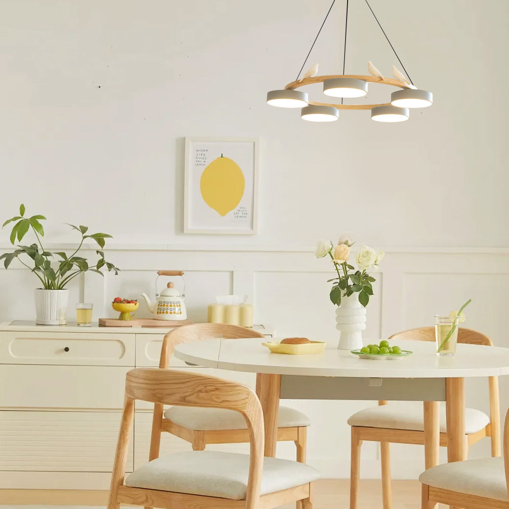 Breeza Chandelier | Nature-Inspired LED with Adjustable Height
