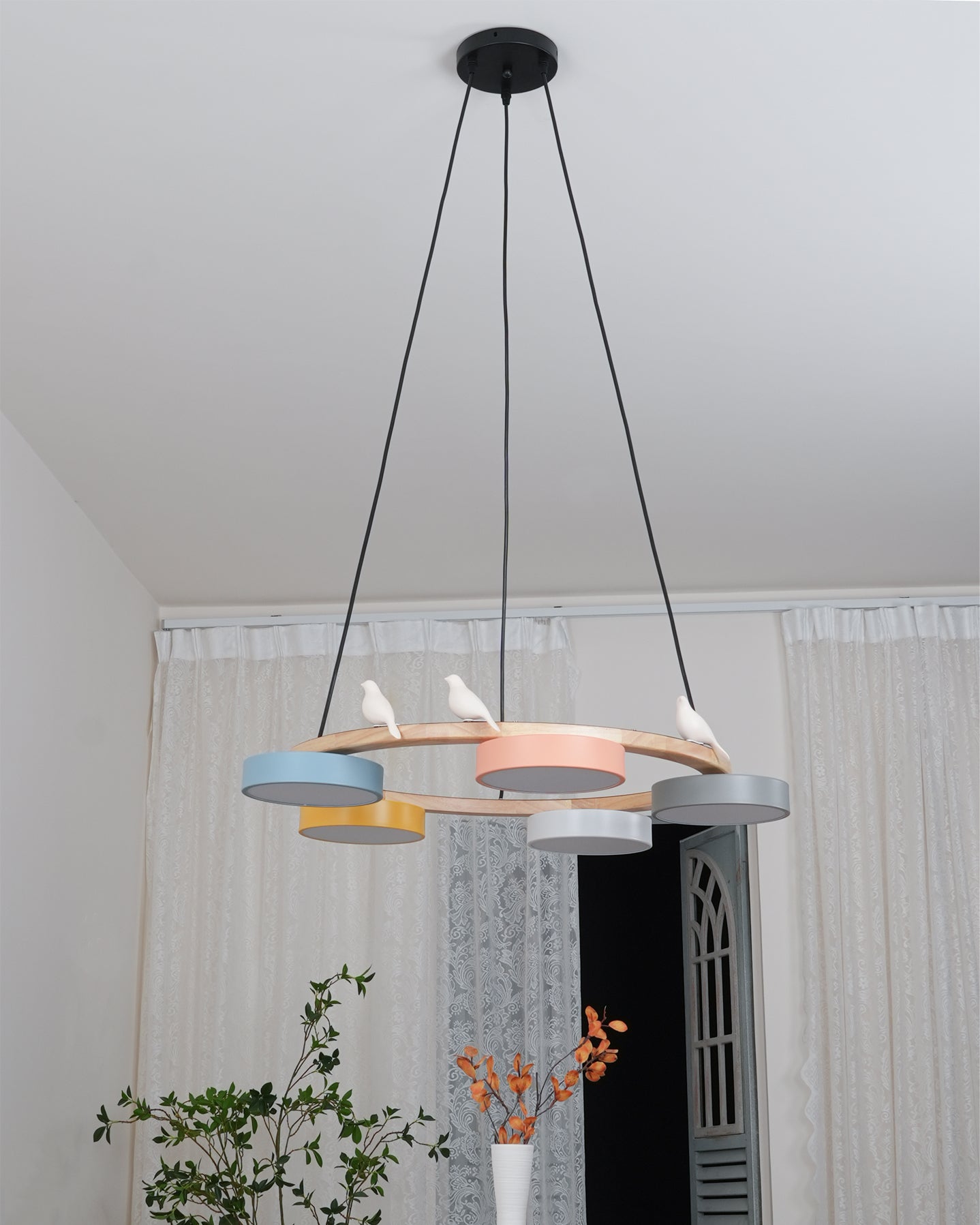Breeza Chandelier | Nature-Inspired LED with Adjustable Height