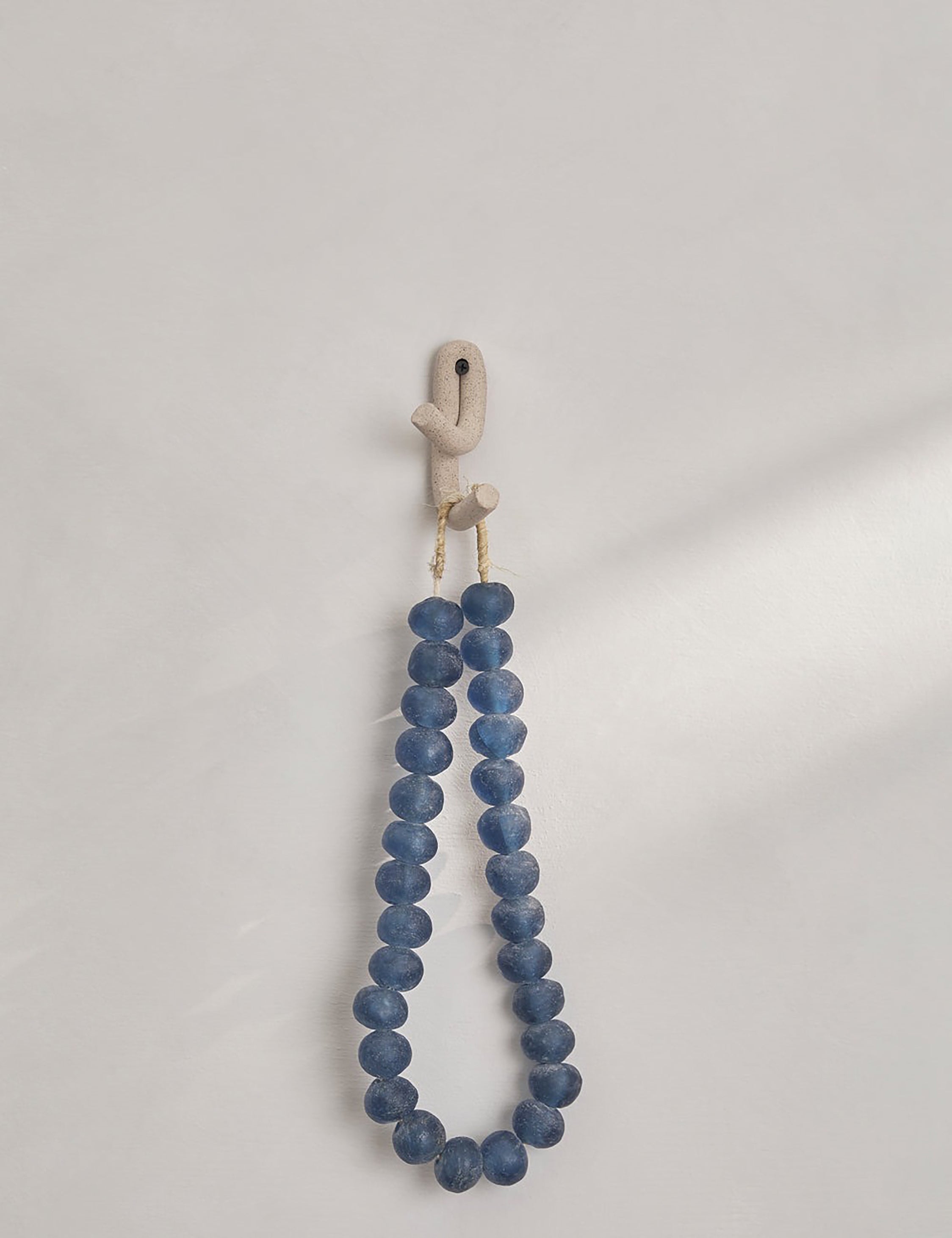Luna Ceramic Wall Hook | Playful Crisscross Design